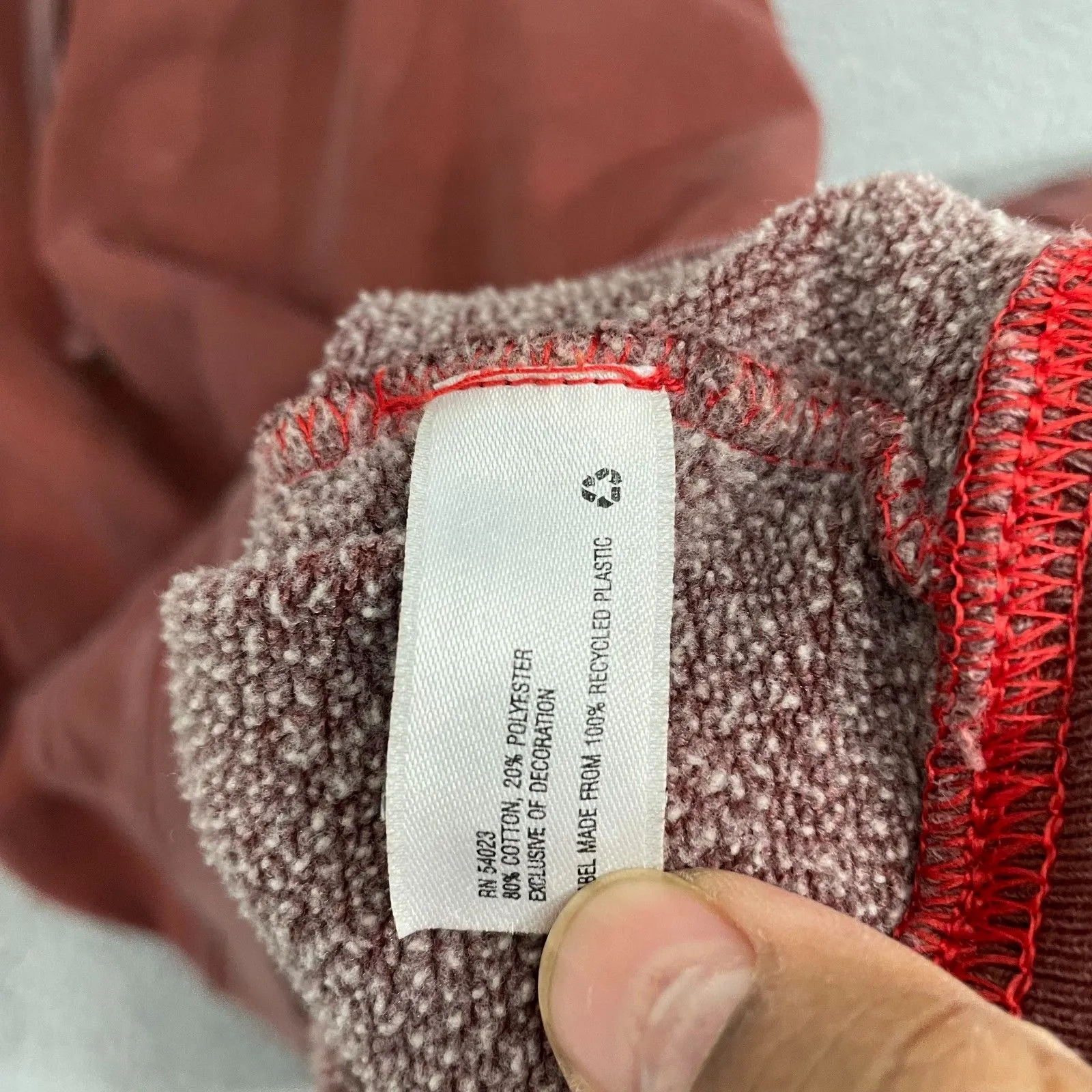 GAP Hoodie Women L Red Tie Dye Pullover Sweatshirt - Image 6