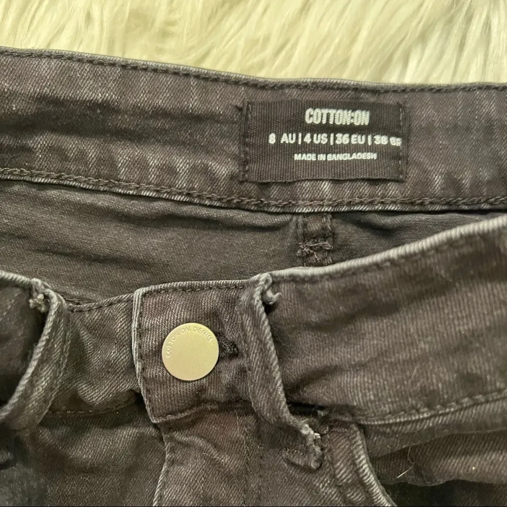 Cotton On Denim Mini Skirt Black - Image 11