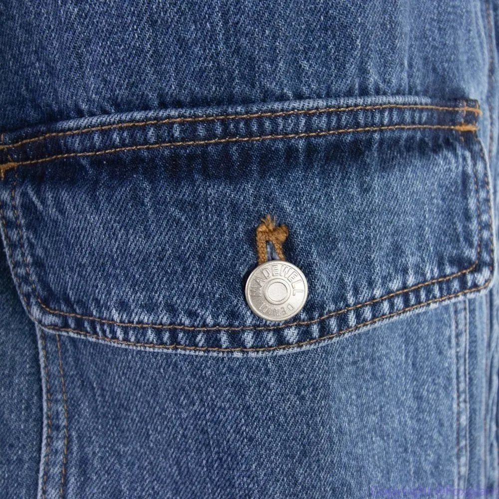 NEW Madewell Sherpa-Lined blue Denim Zip‎ Jacket, size M, NWT - Image 10