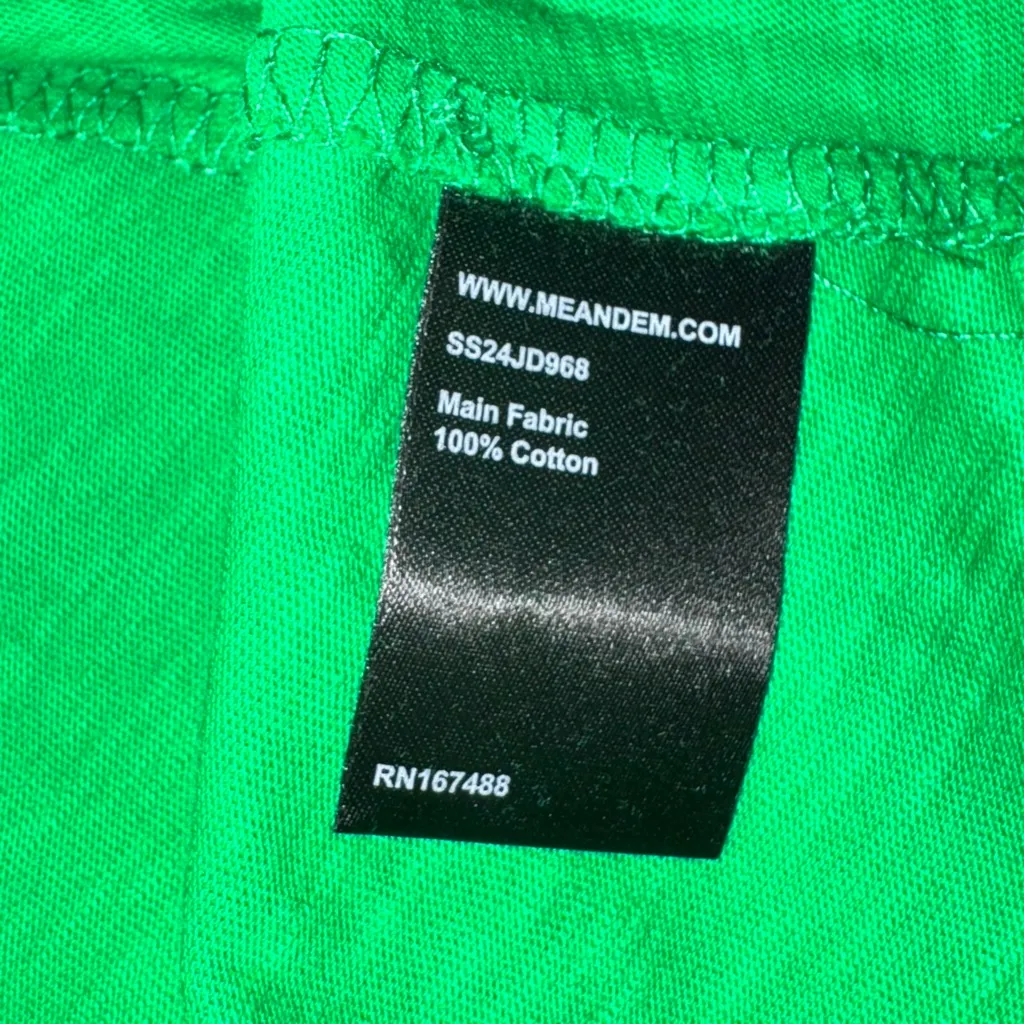 ME+EM Cotton Slub Jersey Raglan T Shirt Swing Dress 2 Kelly Green Minimalist - Image 12