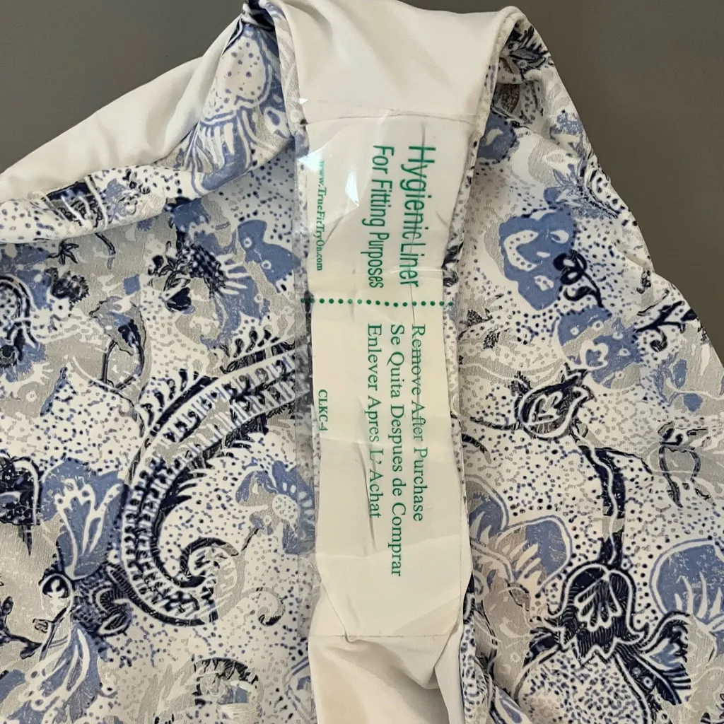 Dippin' Daisy's‎ Blue and White Floral Bikini Bottoms Women’s Size Large NWT - Image 5