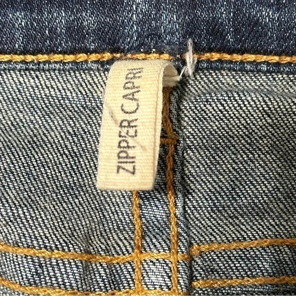 RAG & BONE Women's Size 25 Pacifico Blue Wash Zipper Ankle Capri Skinny Jeans - Image 5