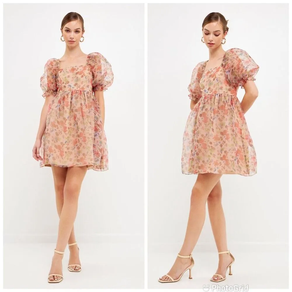 Endless Rose Puff Sleeve Mini Dress - Image 2
