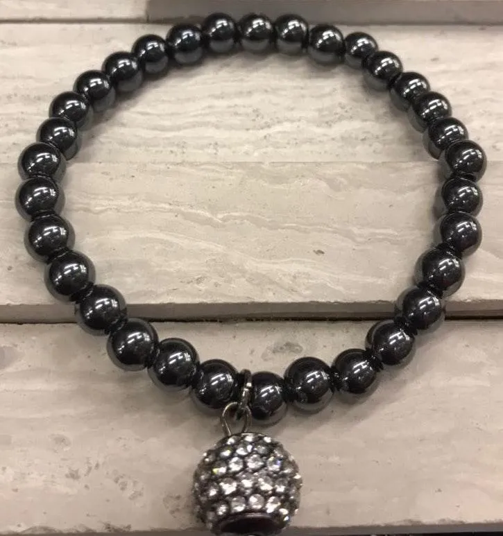 Hematite Sweet Arm Kandy Kiss With Bling Gray - Image 2