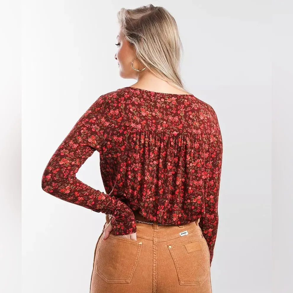 NWT! Free People Kaya Printed Floral Bodysuit - Image 3