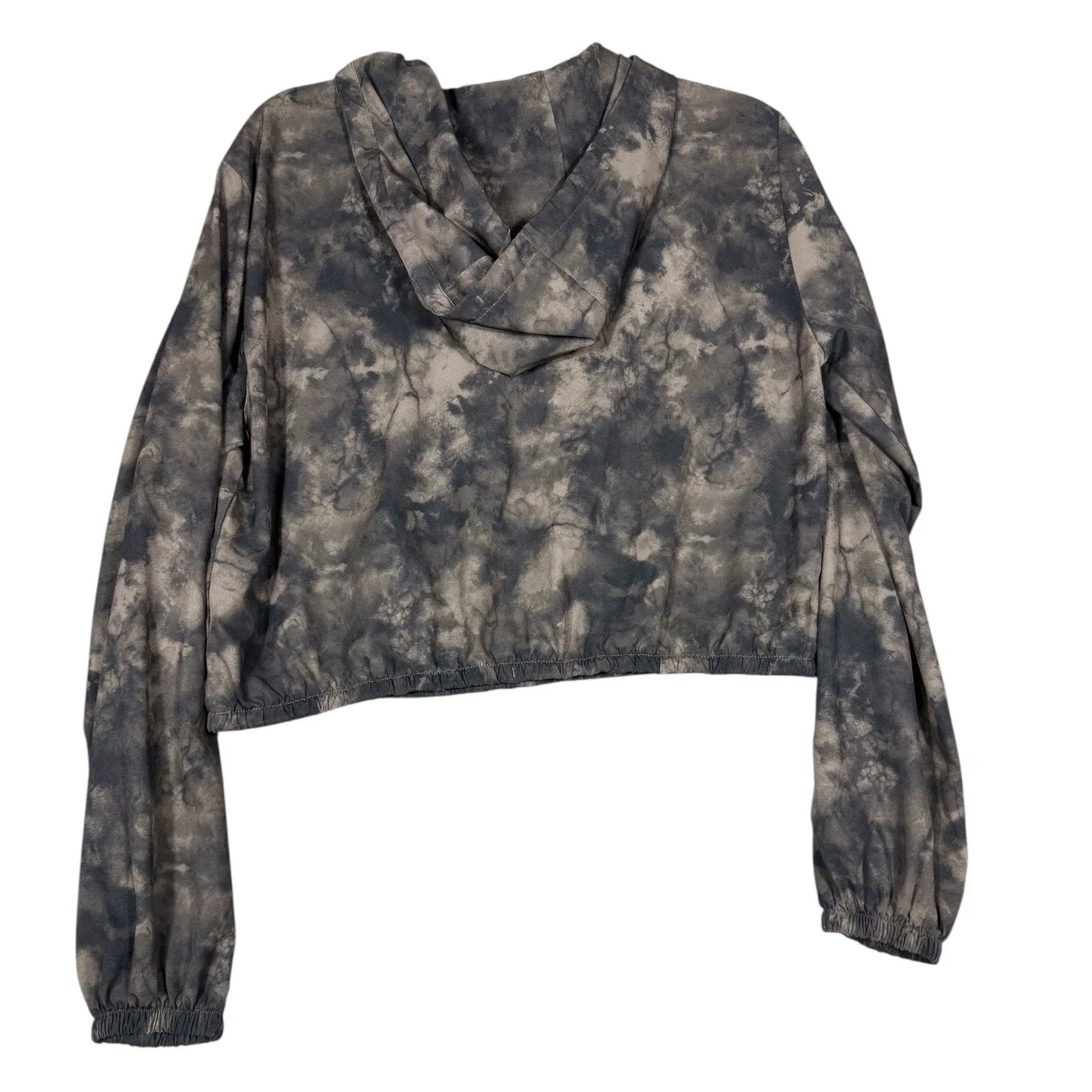 Hurley  Black Tie-Dye Cropped Pullover Hoodie Size Small - Image 3