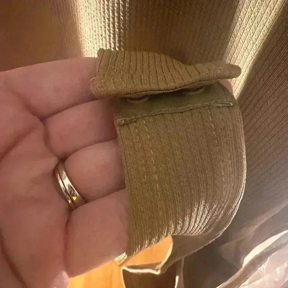 TCEC Brown Mock Neck Bodysuit with Bishop Sleeve - Image 3