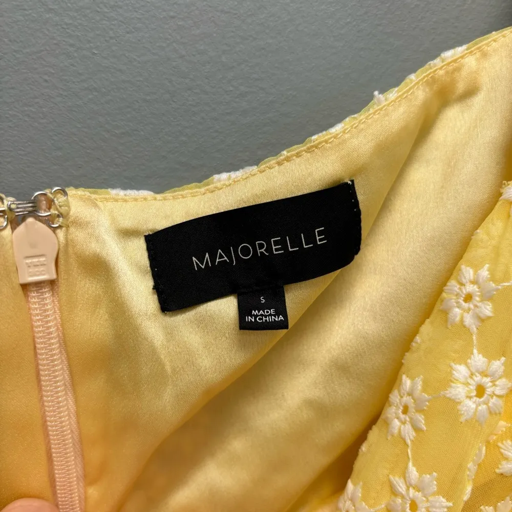 Majorelle Ailish Mini Long sleeve Dress in Yellow S - Image 5