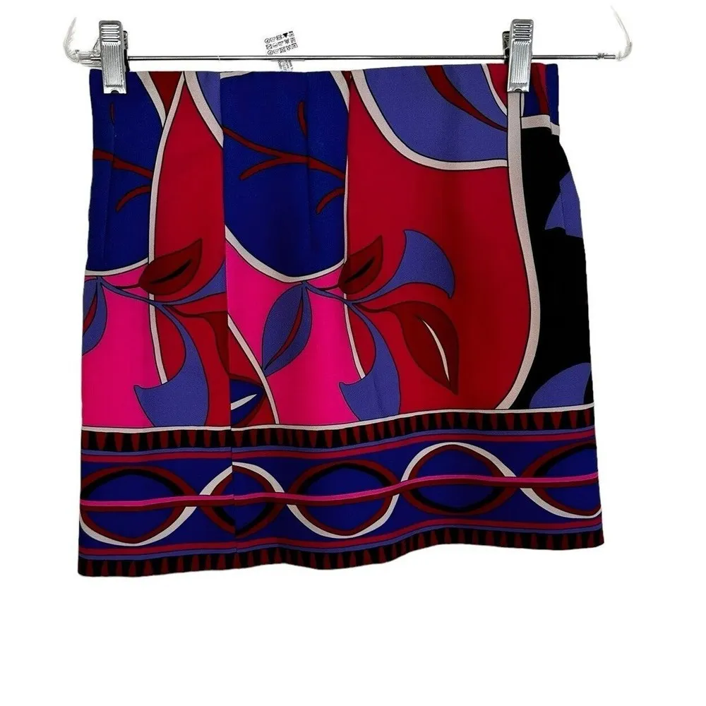 ZARA SHORT SKIRT WITH PRINT MULTICOLORED SIZE SMALL - Image 4