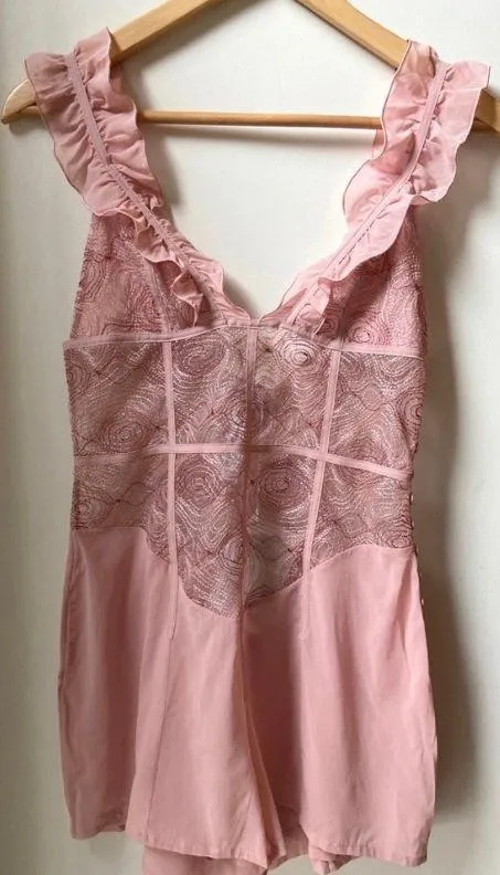 La Perla Elements Georgette Embroidery Romper - Image 3