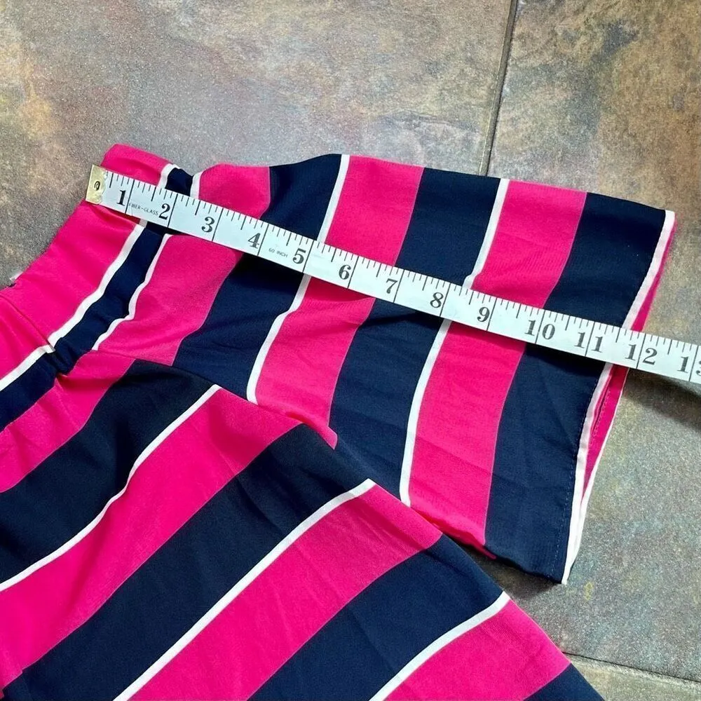 Vine & Love  Color Block Stripe Off The Shoulder Blouse Medium - Image 2