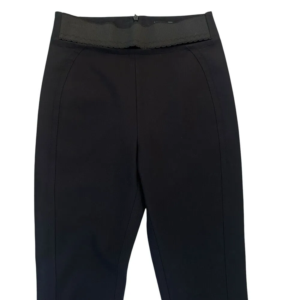 Stella McCartney Black Stretch Zip Cuff Panelled Ponte Pants IT 42 US 6-8 - Image 3