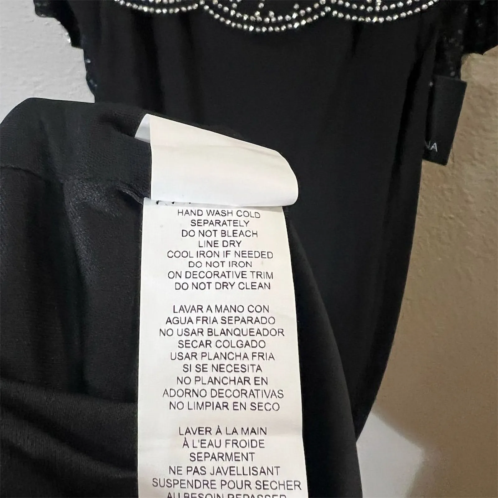 Marina Women's Size 4 Black Beaded Capelet V - Image 9