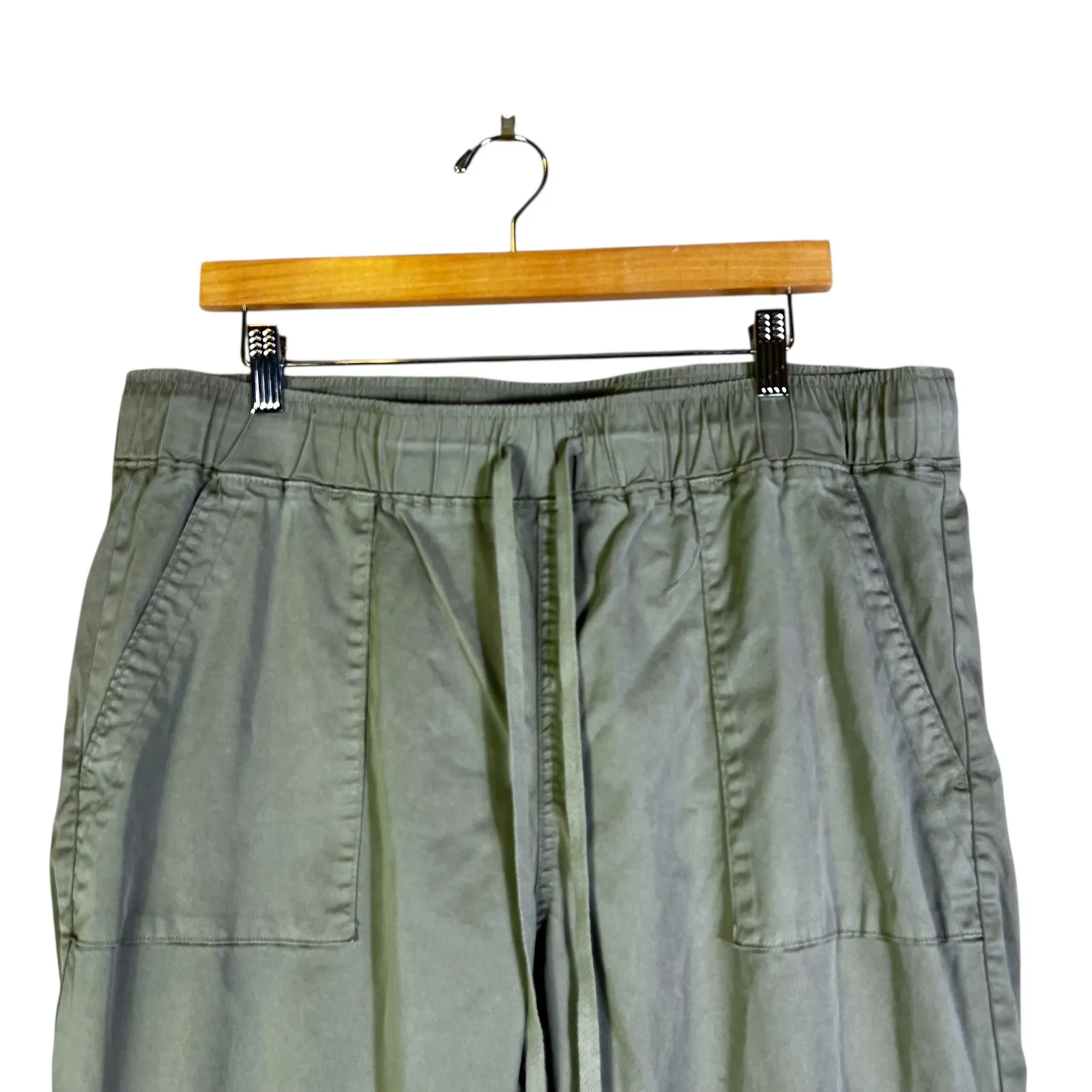 Buffalo David Bitton Cargo Jogger Pants Olive Green Women's Size L - Image 2