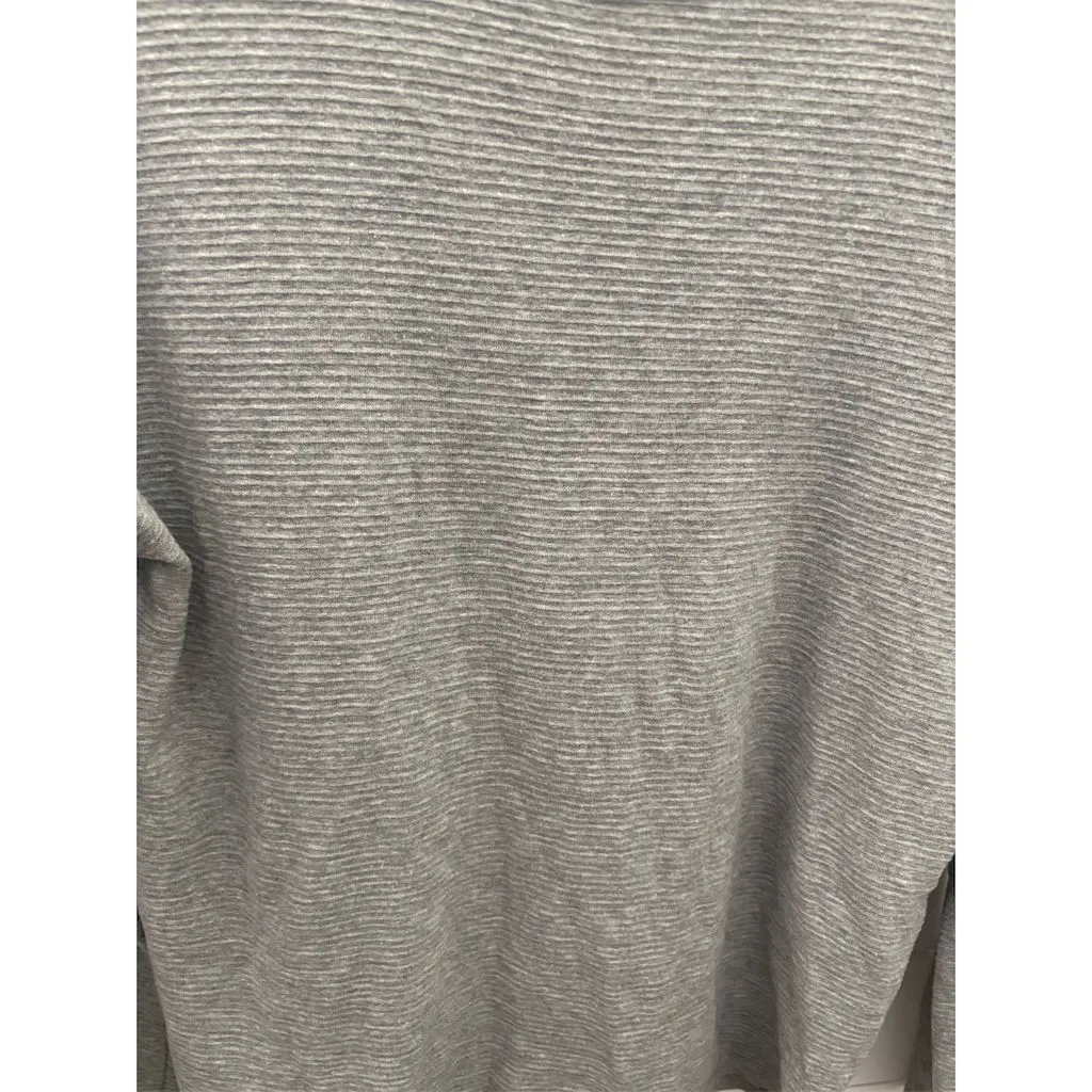 RDI Women's Gray Ribbed‎ Long Sleeve Pullover Sweater Size M - Image 2