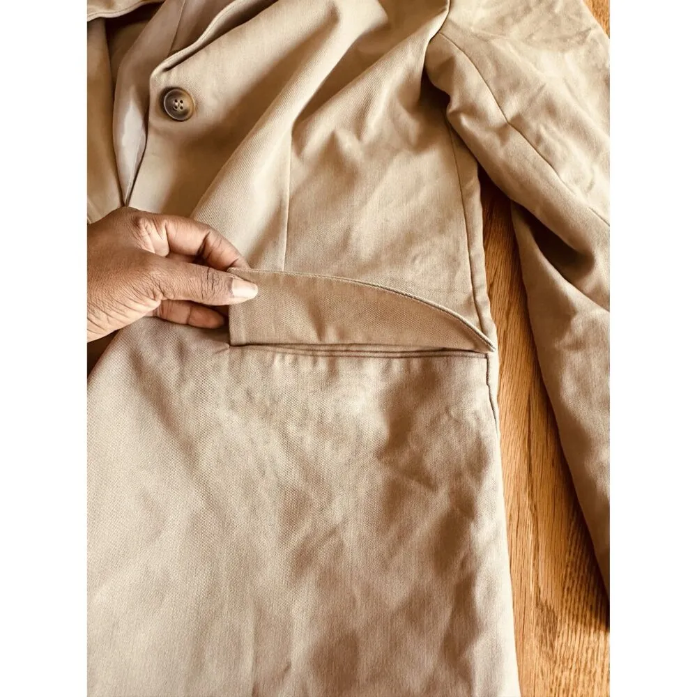 Topshop Farrah Belted Long Blazer Oversized Boyfriend Office Preppy NWOT 8 - Image 6