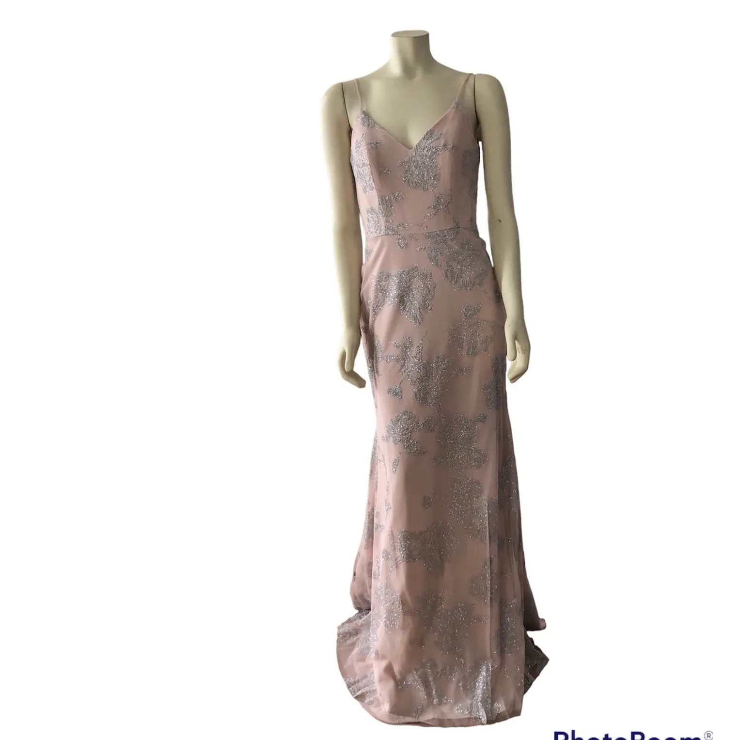 NWT Hayley Paige Occasions style 5717 low back sleeveless blush color size 2 - Image 4