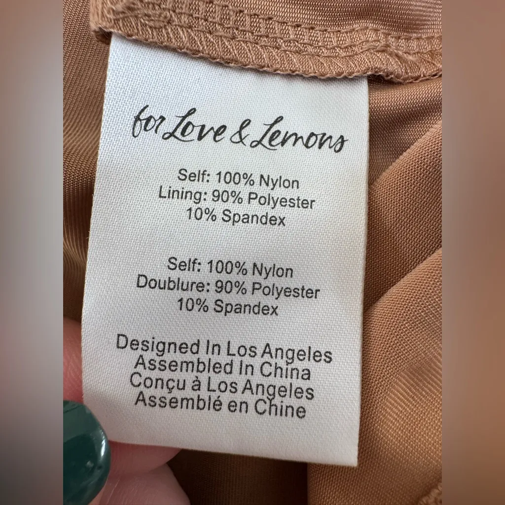 Free People x For love & Lemons Temecula Mini Dress Silver Lace Large $248 - Image 15