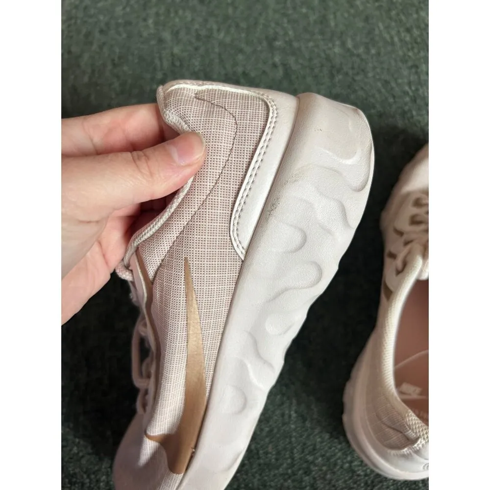 Nike Light Pink and Rose Gold Sneakers - Image 8