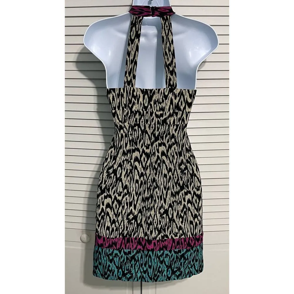 Nanette Lenore‎ Silk Printed Mini Dress White 0 - Image 8