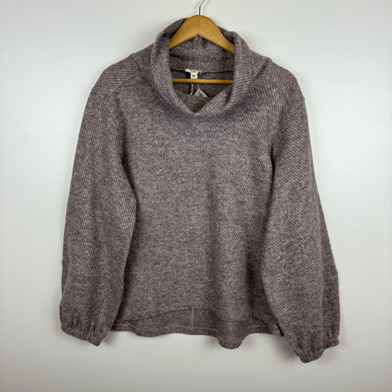 NWT Dylan Womens Cowl Neck Pullover Sweater Sz M | Comfy Cozy Classic Winter - Image 3