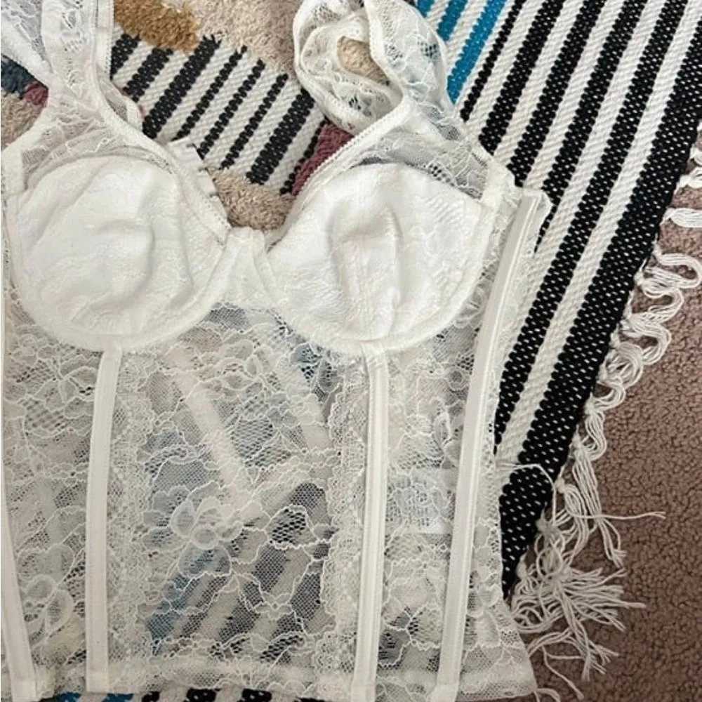 Edikted small white corset top - Image 3