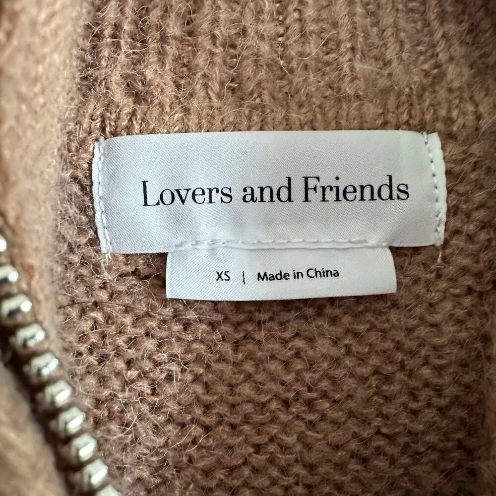 LOVERS AND FRIENDS | Anthea Sweater Dress | Zip Neck | Size Extra Small - Image 4