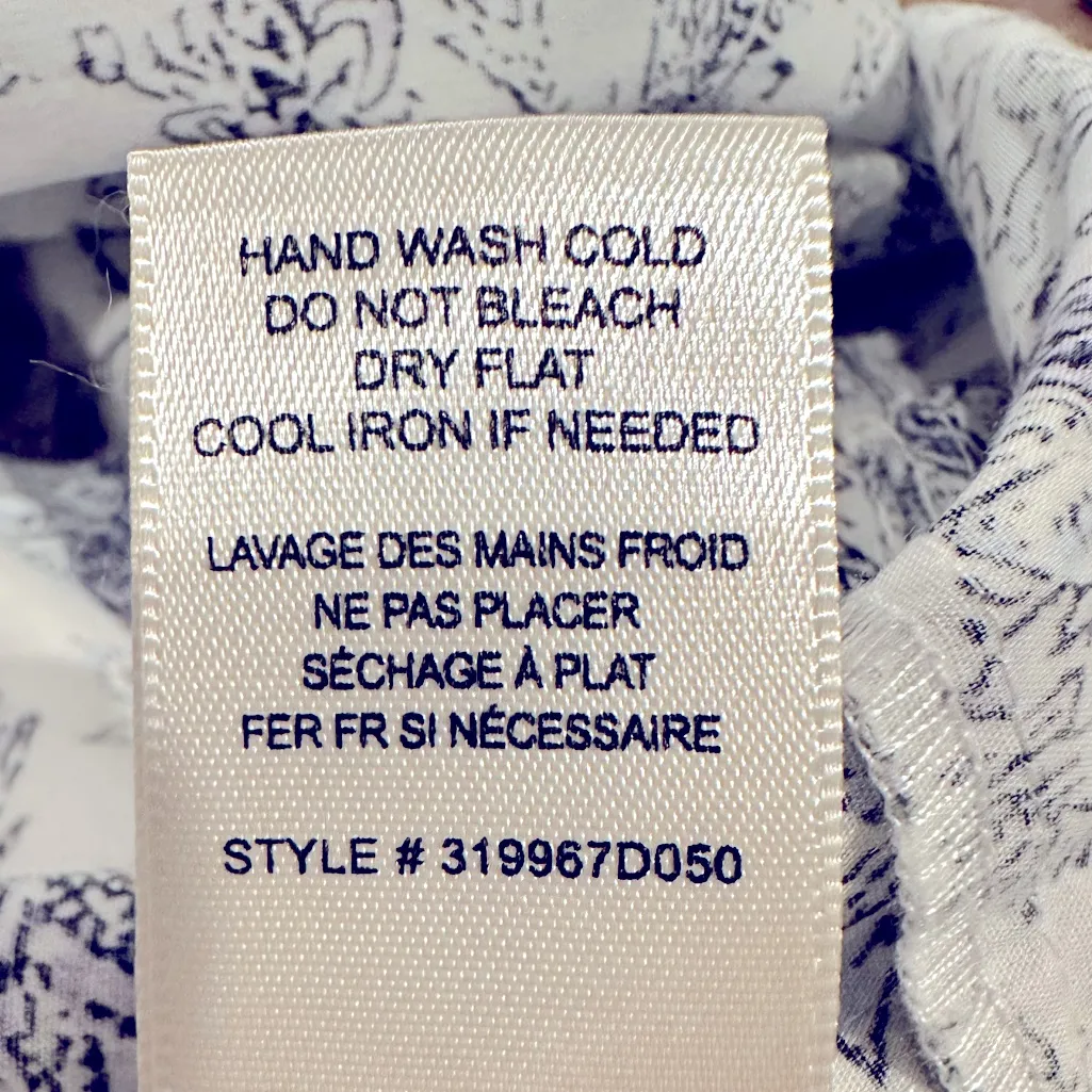 Rebecca Taylor La Vie Provencal Cottage Prairie White Purple Floral Midi Dress S - Image 9