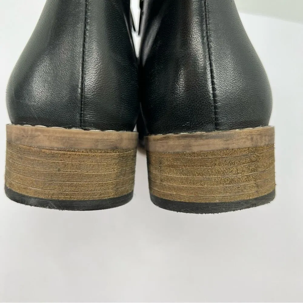 Diba True Rose Water women's 8 ankle boots black leather studded zip bootie - Image 7