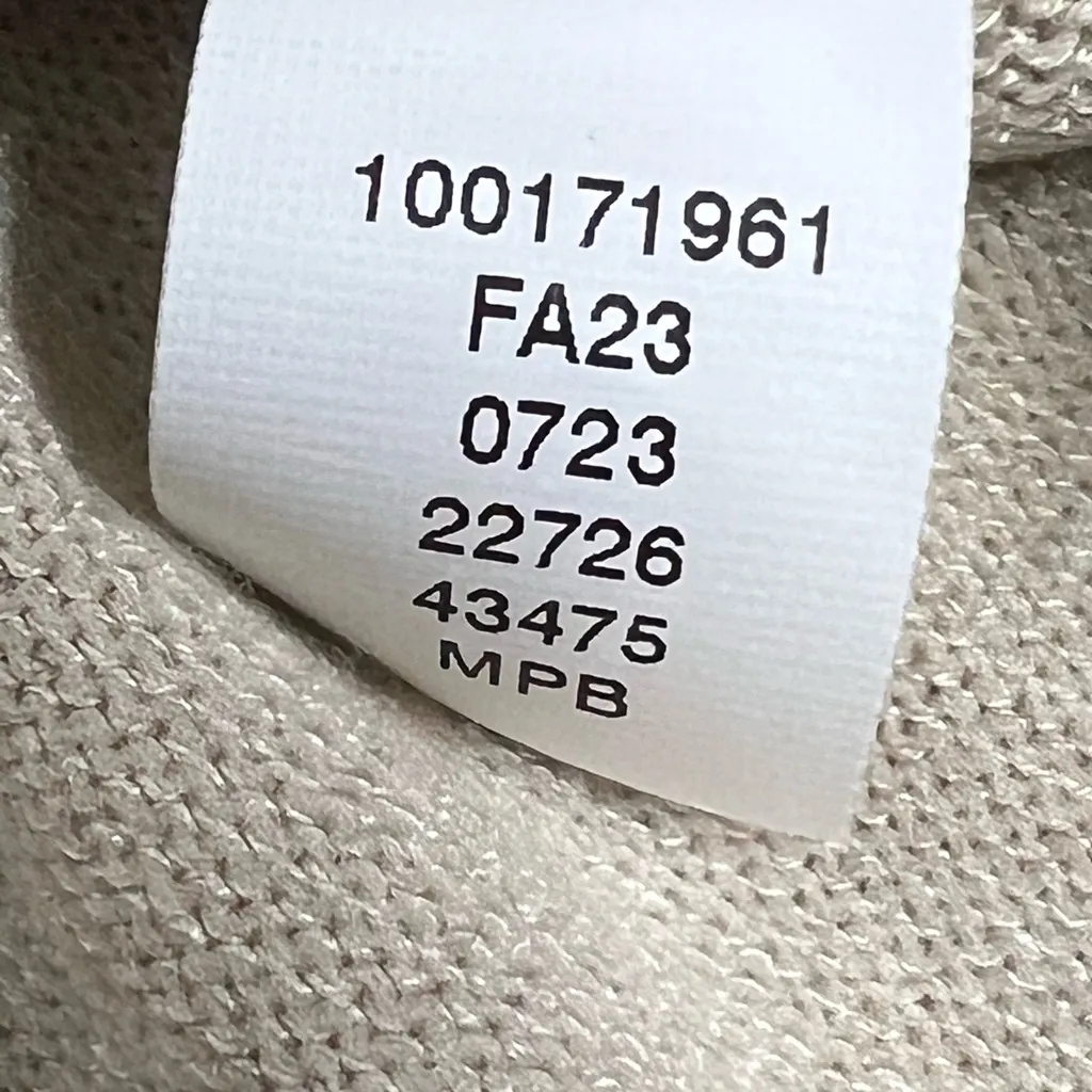 JM Collection Beige Heather Core Turtleneck w/ Buttoned Sleeves - Large - NWT - Image 7