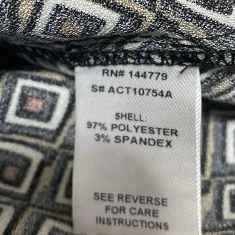 NEW 12th Tribe x TheSaltyBlonde Argyle Long Sleeve Button Up Shirt Top Size S - Image 4