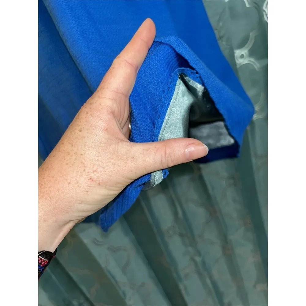 Anthropologie Maeve Dress Size 2. EUC. Blue With Lattice Top. - Image 4