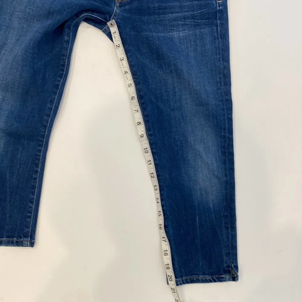 COH Dark Blue Wash Denim Cropped Capri Jeans Women’s EUC Sz 27 Cotton Stretch - Image 12