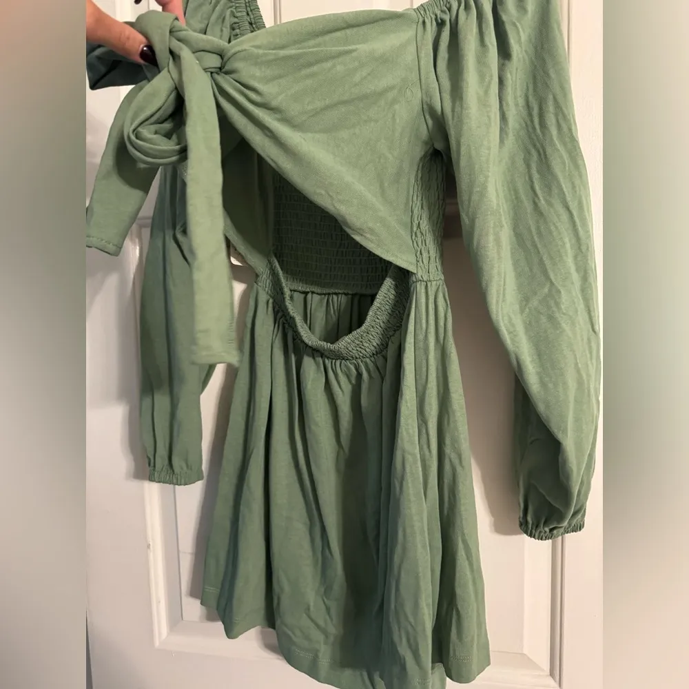 Free People Green Casual Dress - Image 3