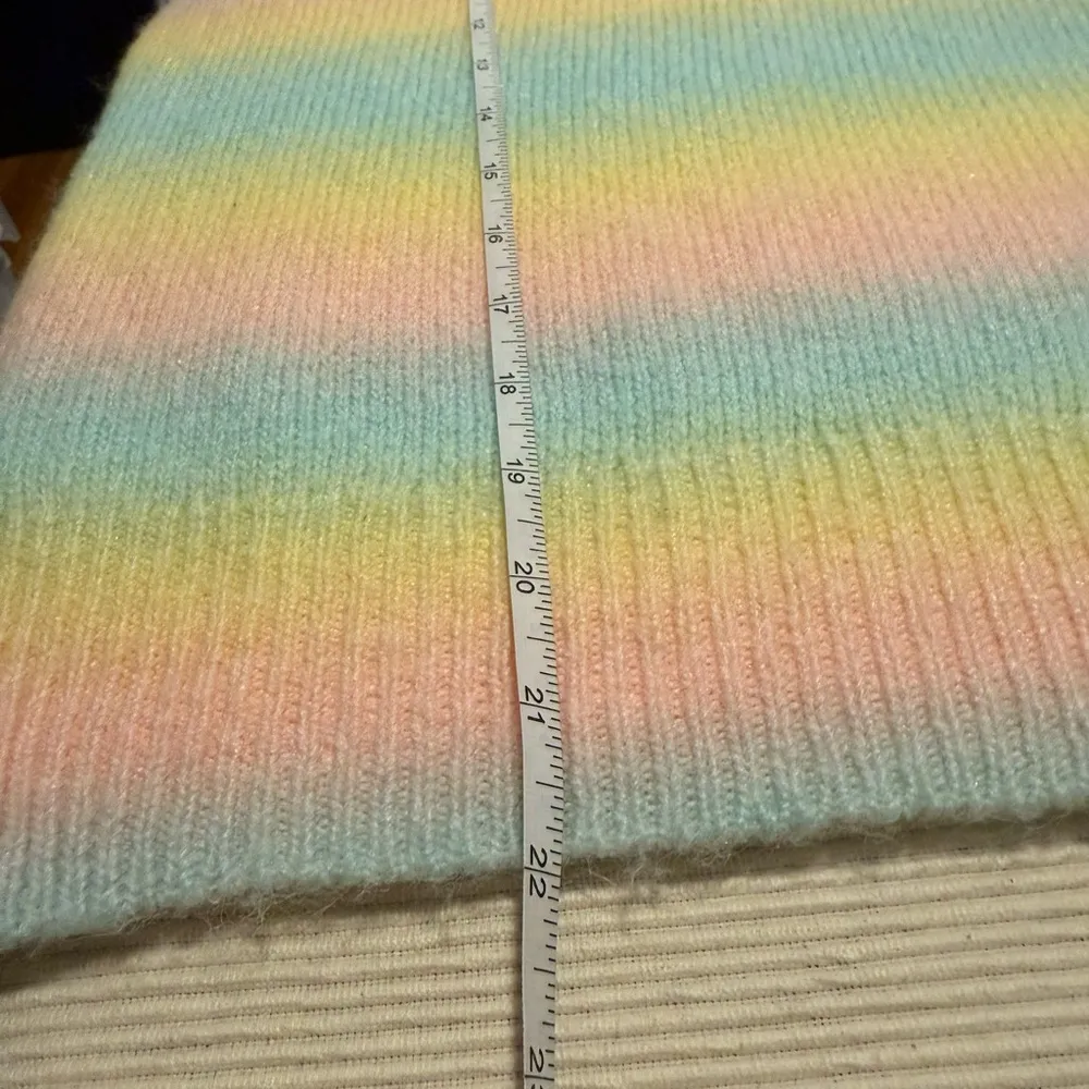 BB Dakota by Steve Madden Pink and Yellow Crew Neck Sweater Size XS - Image 4