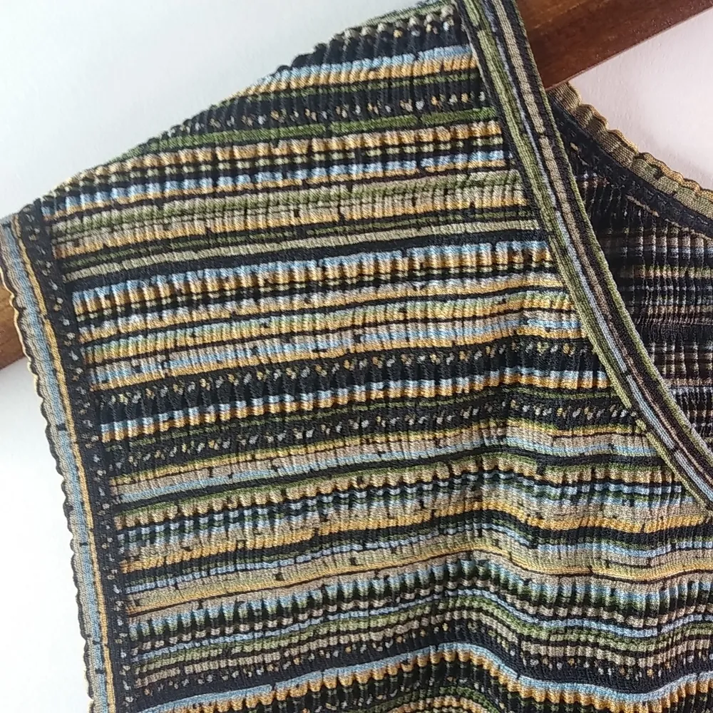 Dressbarn XL 14/16 Fall Stripes Sleeveless Top - Image 2