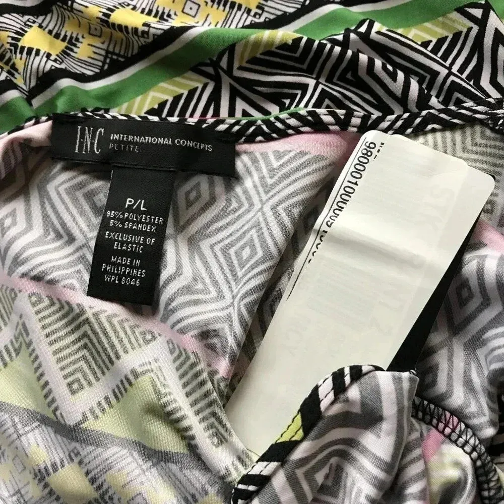 INC Sleeveless Geometric Surplice Romper NWT PL - Image 8
