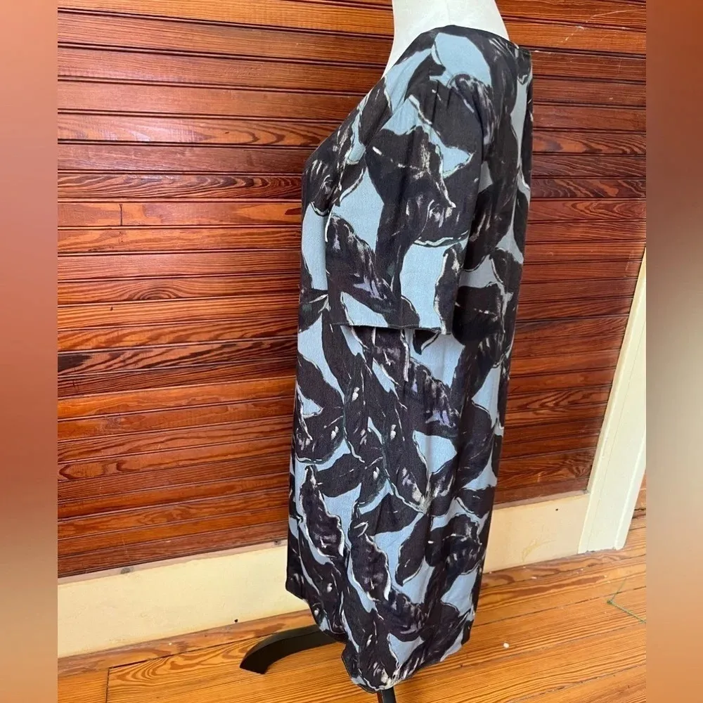 Aritzia Wilfred Free Teigen Shirt Dress Leaf Print Short Sleeve Size M - Image 5