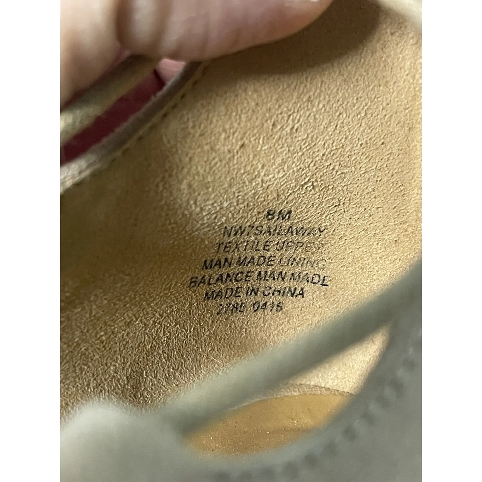 Nine West Womens Signmeup Lace-Up‎ Ballet Flats  Leather Shoes Size 8M  S-351 - Image 9