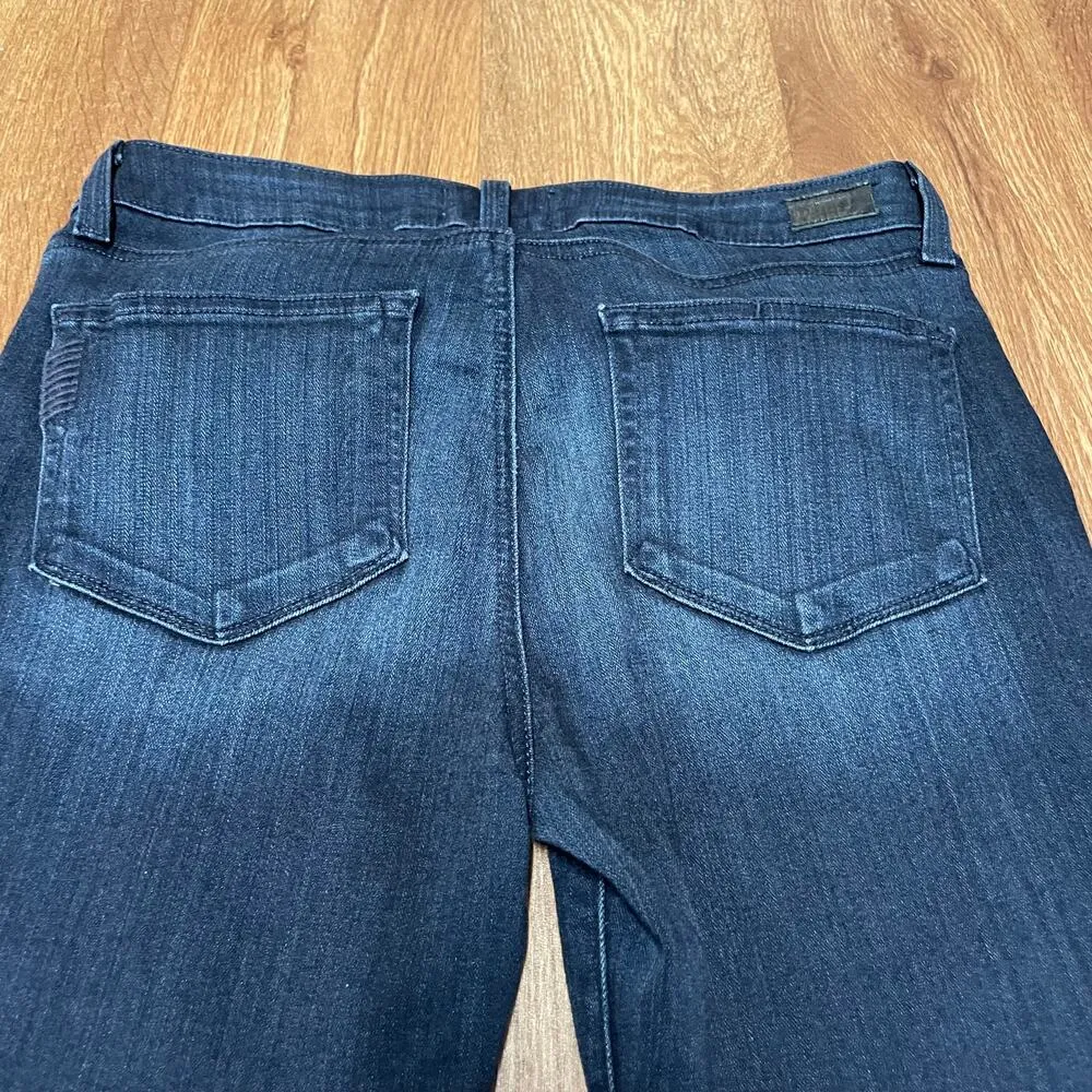 Paige Denim Women Verdugo Crop Dark Wash Mid Rise Skinny Blue Jeans Size 28 USA - Image 4