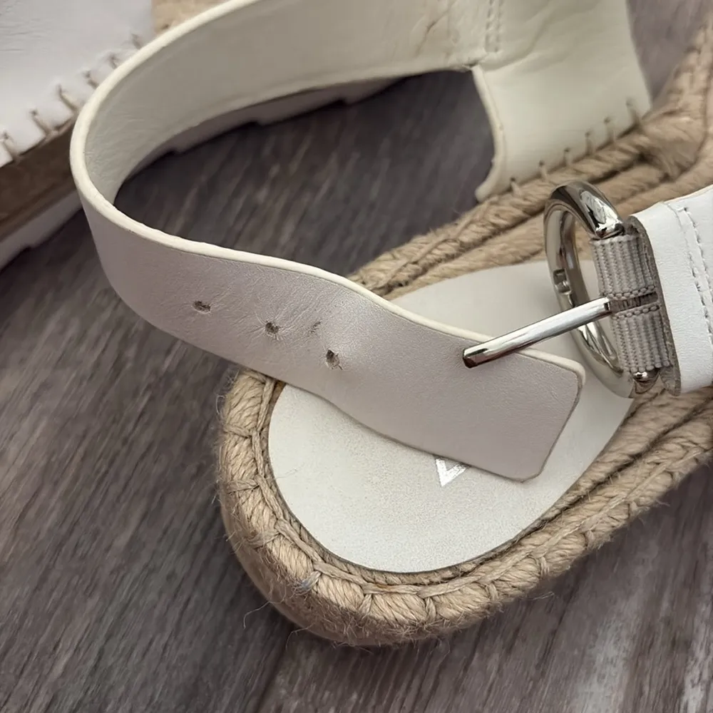 Marc Fisher LTD Phebe 2 White Espadrille Sandal 8M - Image 9