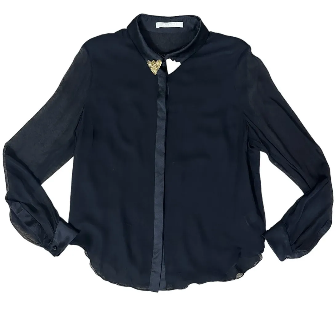 Jason Wu  Sheer Silk Blouse size 10 - Image 7