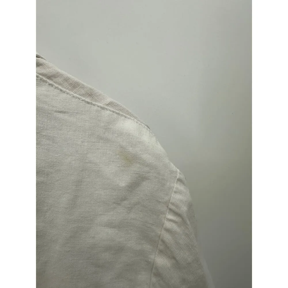 Lola River Women Linen Blend Pullover Top Casual Basic Beach Shirt Size Large - Image 8