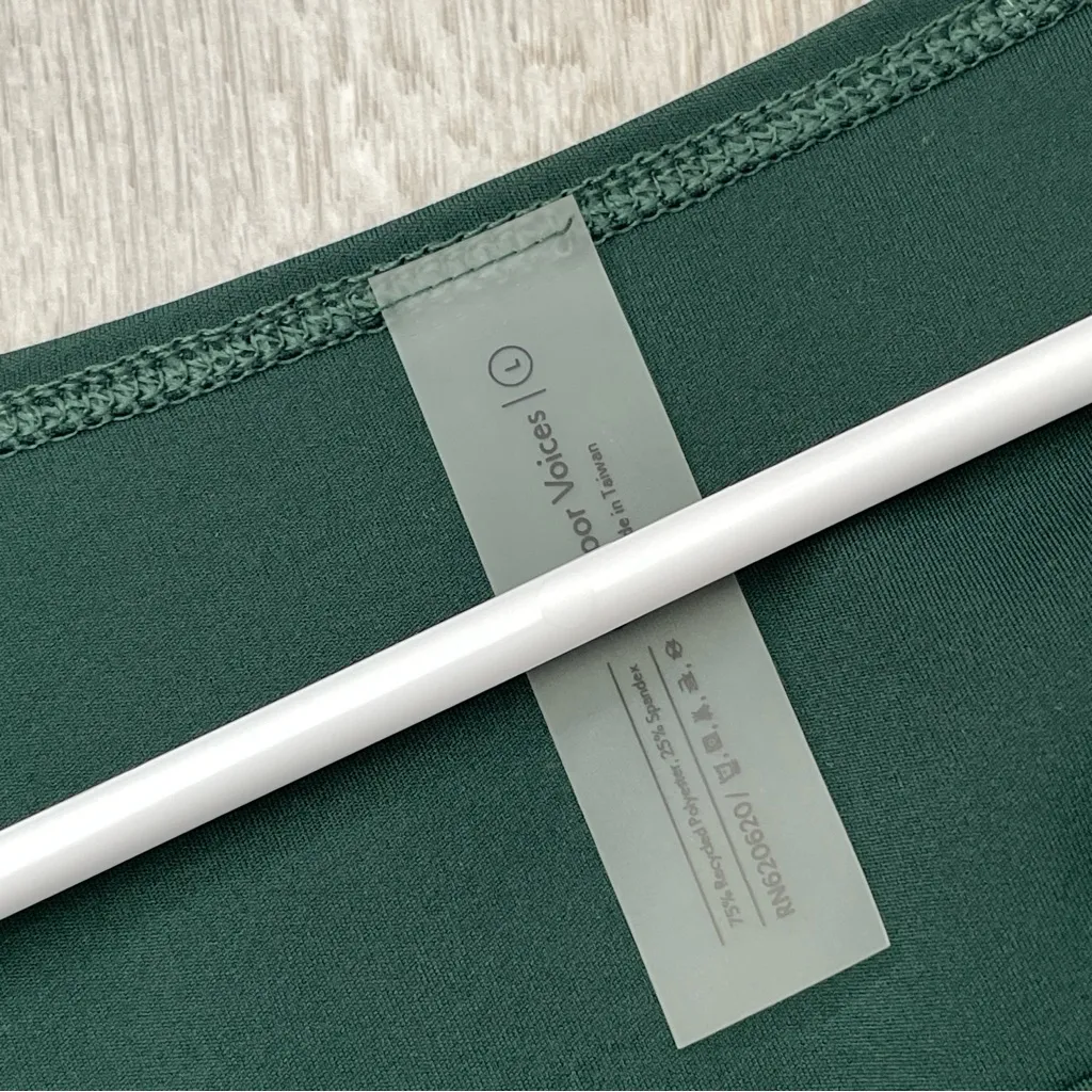 Outdoor Voices Top scult longsleeve crop womens Green (large) activewear workout - Image 2