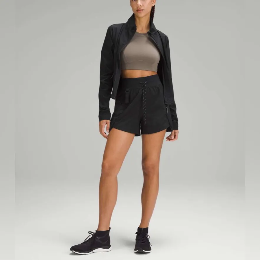 Lululemon WovenAir High-Rise Hiking Short 4” Black Size 6 NWT Retired Edition - Image 3