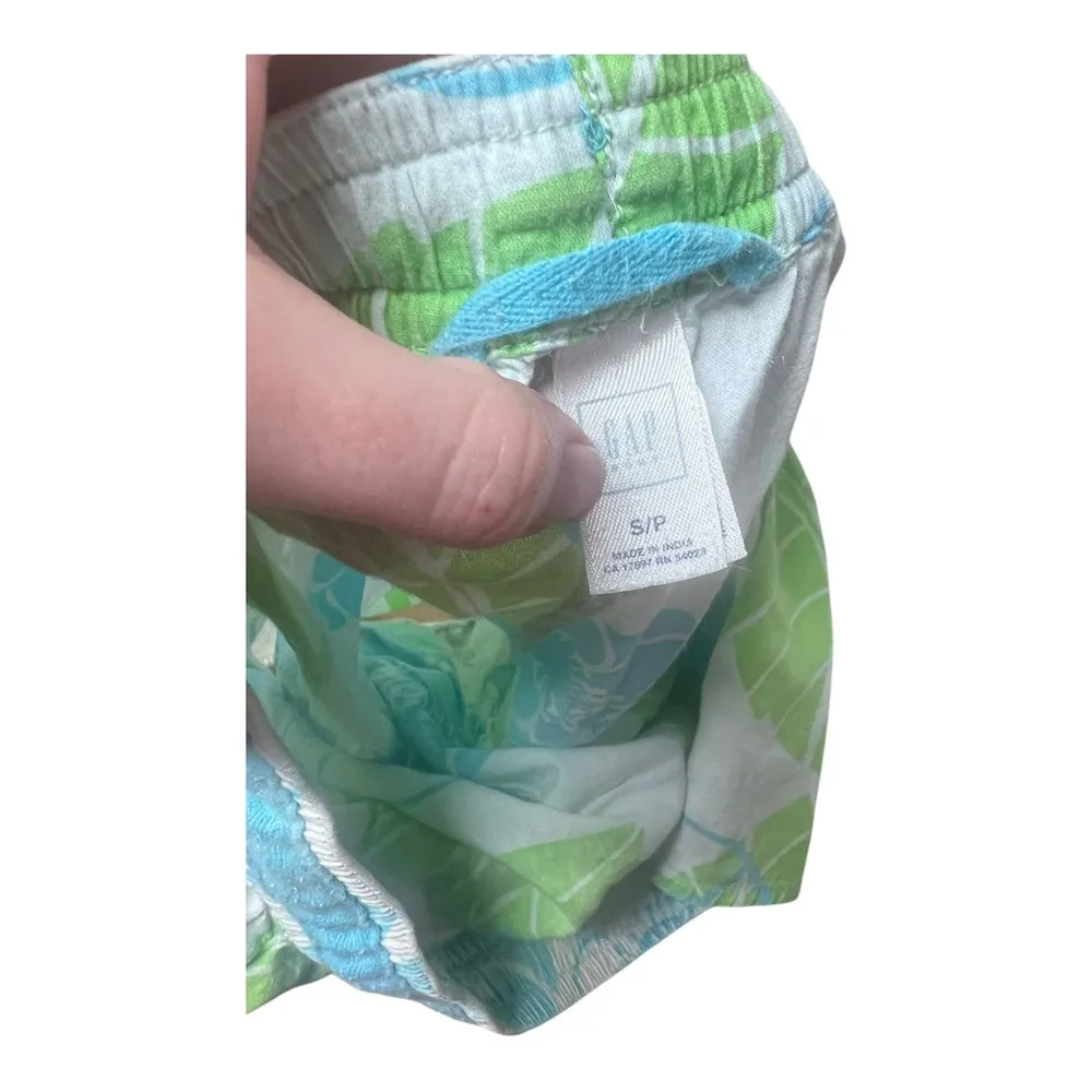 Y2K Gap Floral Hawaiian Print Cotton Short Shorts - Image 4