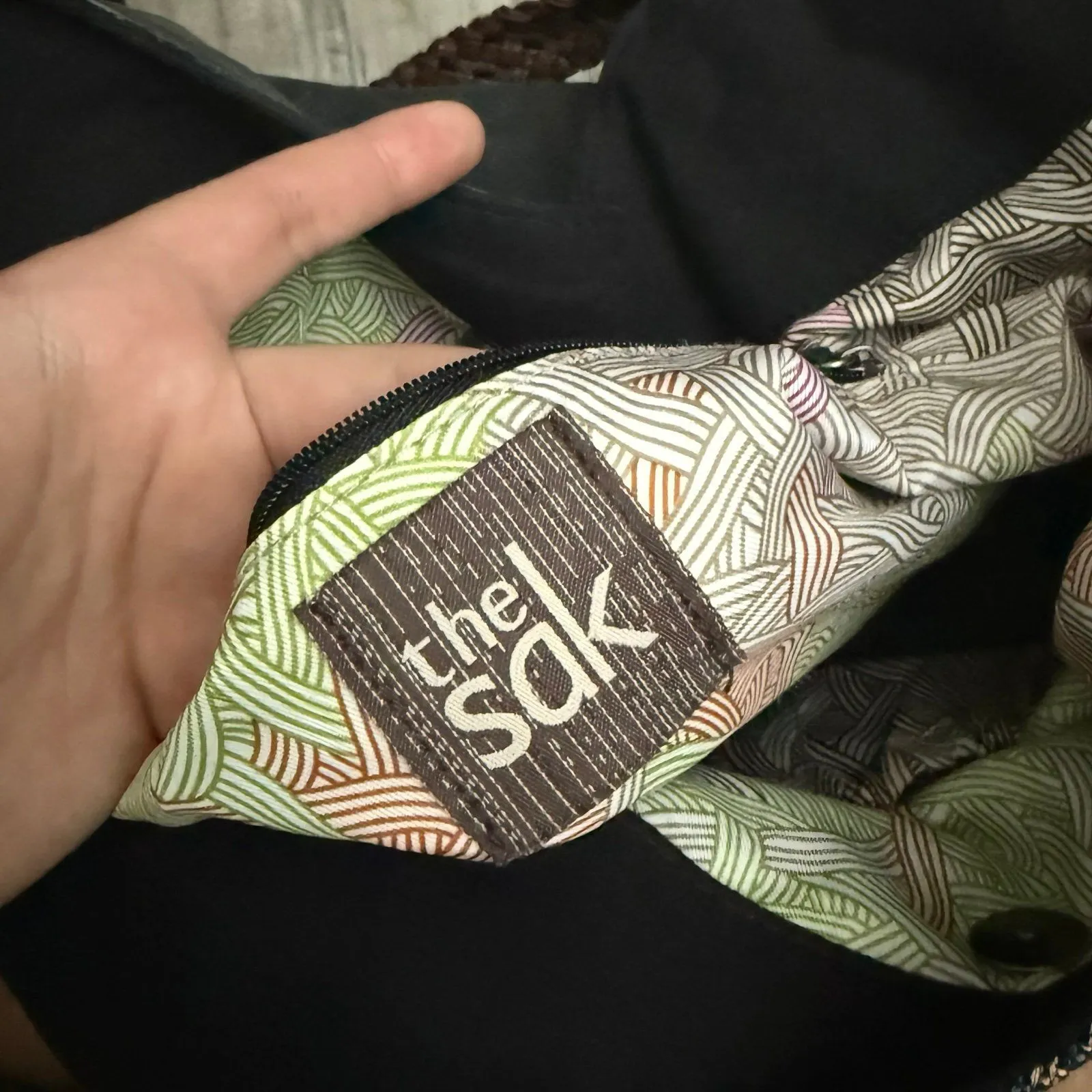 The Sak Indeo tribal bohemian indie patterned leather shoulder hobo bag - Image 5