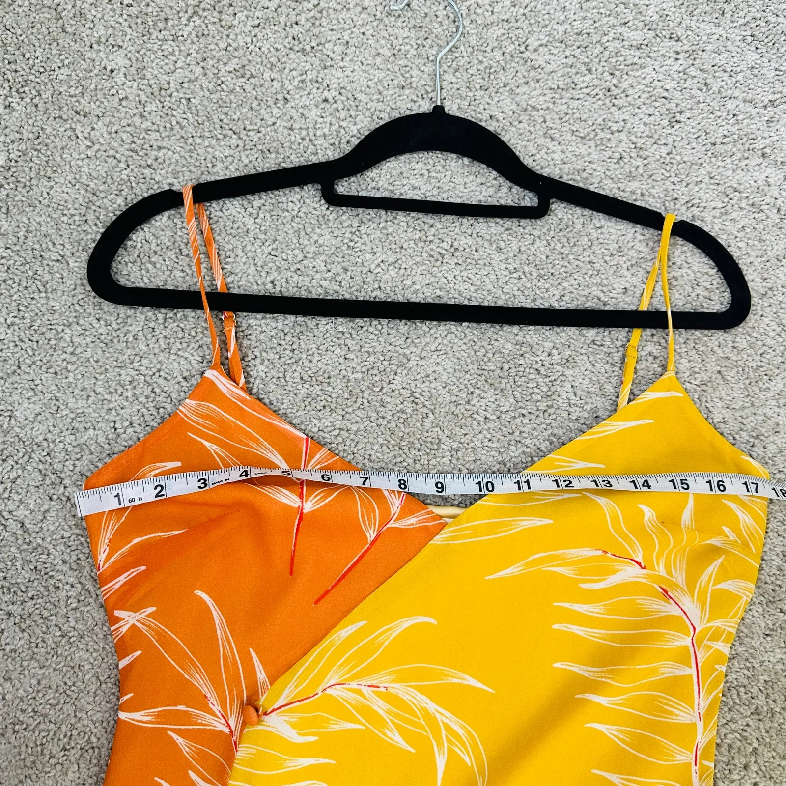 Camila Coelho Vivienne Midi Dress Yellow & Orange Floral - Image 10