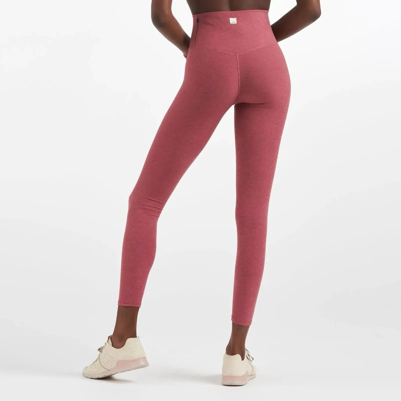 Vuori Women's Clean Elevation Leggings Pink Unsized Small Zip Pocket EUC - Image 11