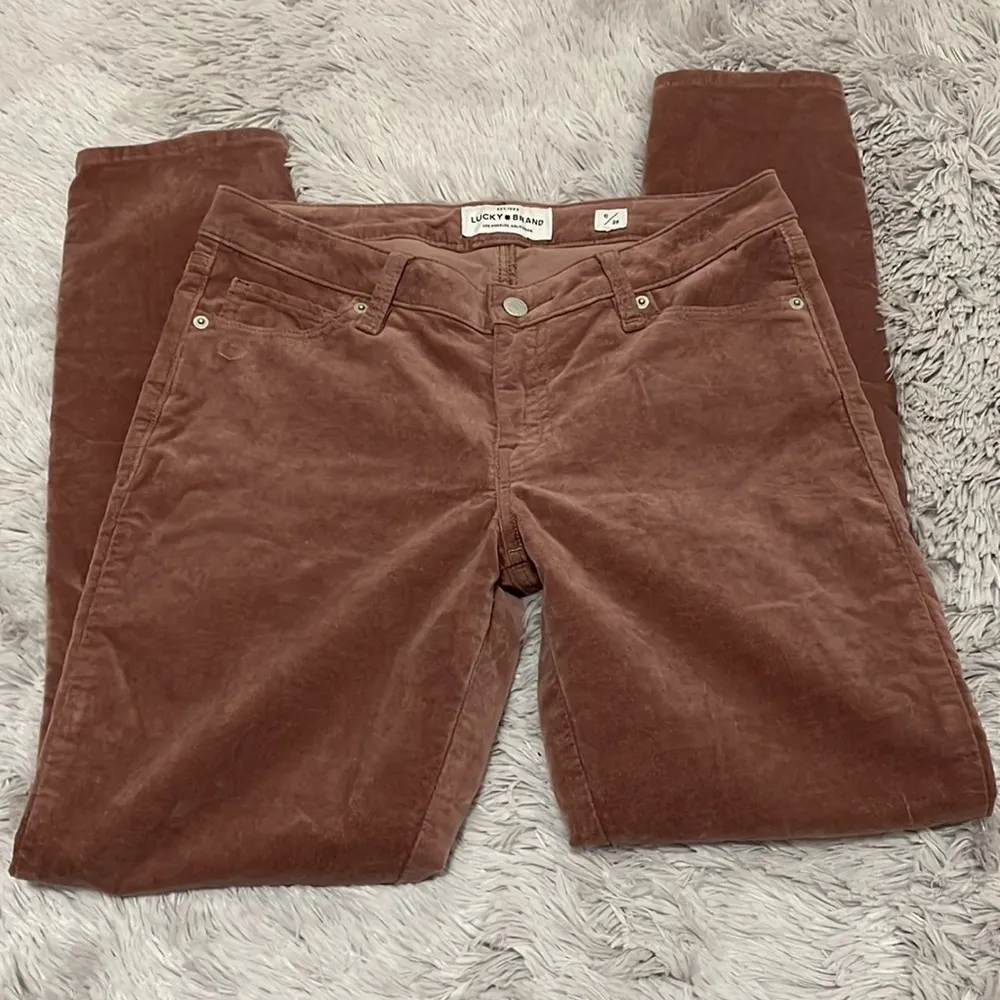 💙 Lucky Brand Lolita Skinny Dusty Pink Corduroy Jeans - Image 3